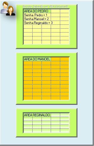 Planilha Excel VBA Proteção senhas individuais por blocos de celulas